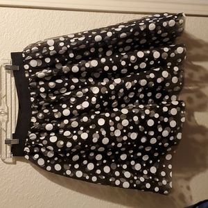 Lane Bryant frillly polka dotted poodle skirt